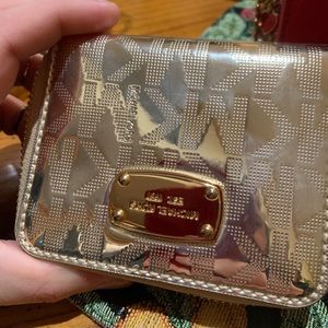 Small MK gold wallet